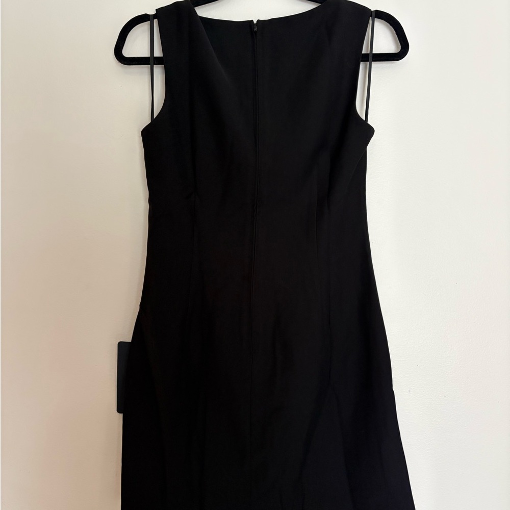 Lulus Paedyn Black Boat Neck Side Button Mini Dress NWT Size M - Picture 3 of 5